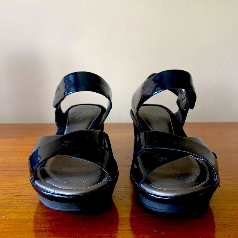 Patent Leather Easy Spirit Sandal.
